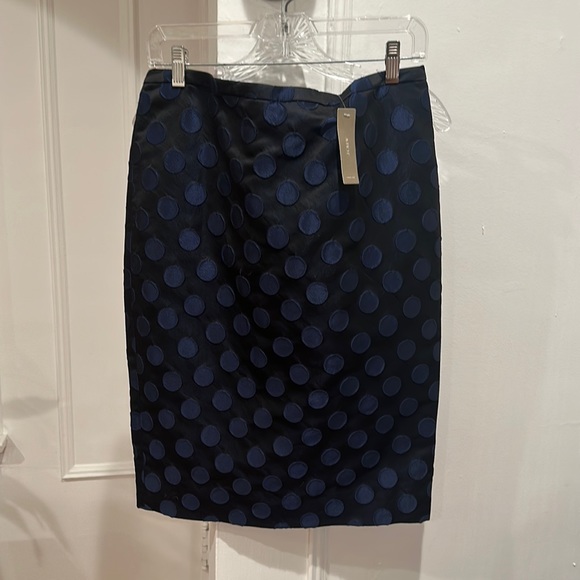 J. Crew Dresses & Skirts - NWT jcrew navy polka dot skirt